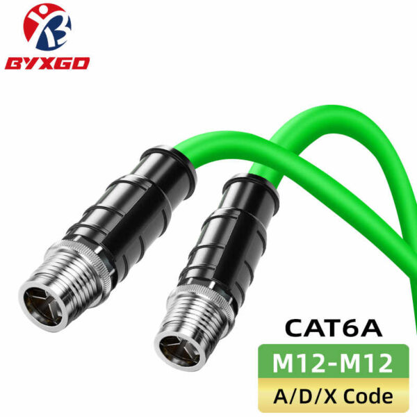 M12 to M12 4/8 Pin Connector A/X/D-Coded Patch Cable