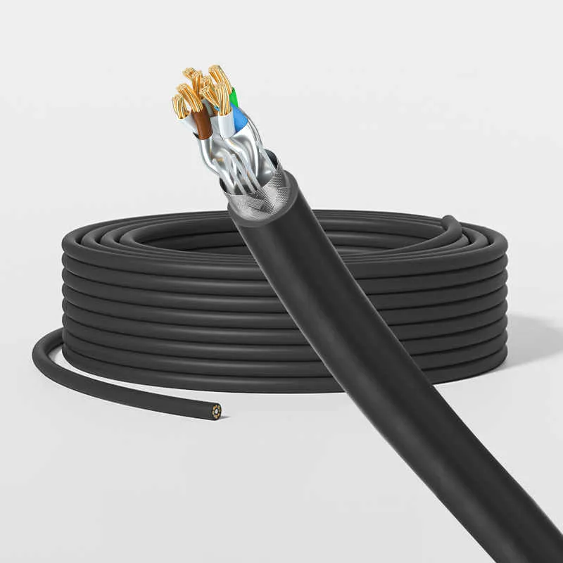 Oxygen-Free Copper(OFC) 26AWG CAT6A S/FTP CM Cable