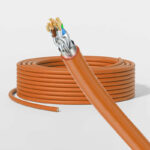 Oxygen-Free Copper 26AWG CAT6A S/FTP CM Cable - Orange
