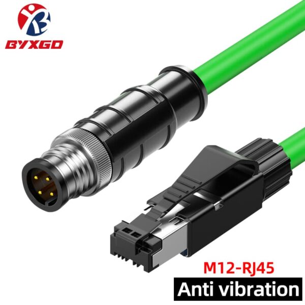 High Flexible RJ45 to M12 4-Pin Cable