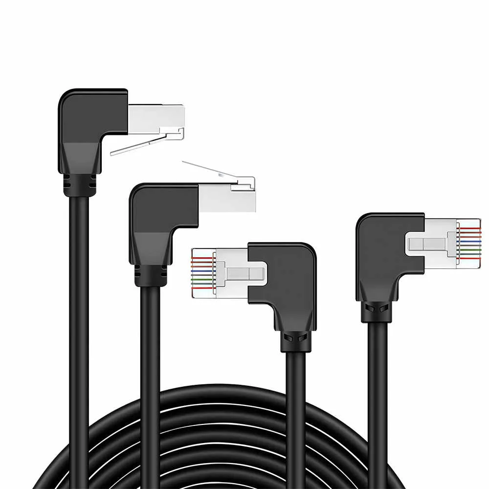 Câble de brassage RJ45 coudé