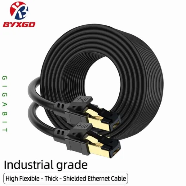 Kabel Ethernet Industri Gigabit Penyambung RJ45 Terlindung