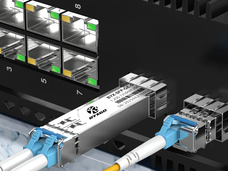 Le module BYXGD-10G-SFP est entièrement compatible avec le commutateur, garantissant une connectivité sans faille et des performances élevées.