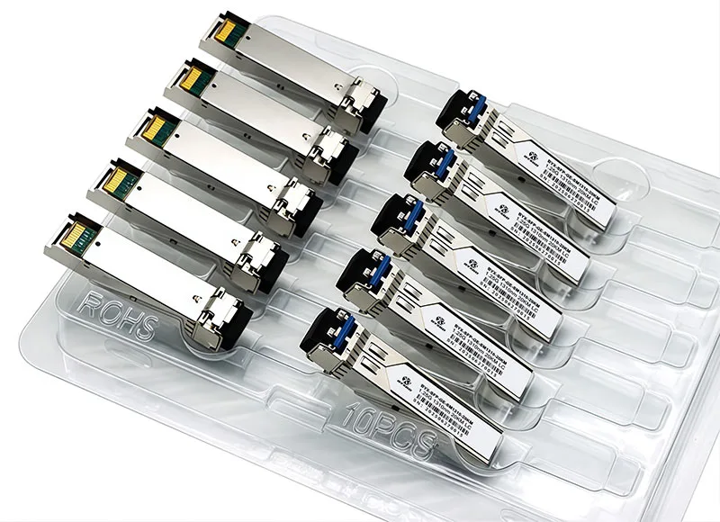10 PCS modul SFP OEM dalam satu kotak.