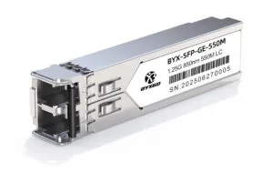 1G SFP 모듈: BYXGD-SFP-1.25G-MM-850nm-550M