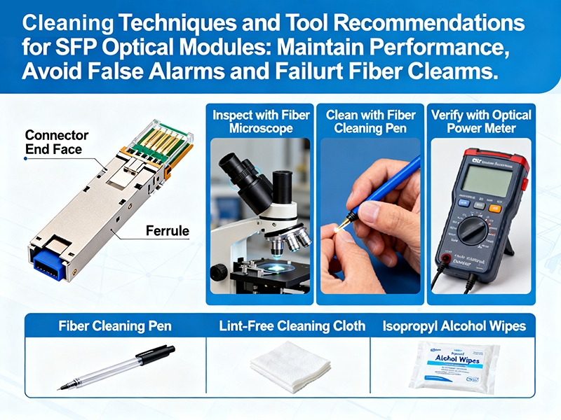 Cleaning Techniques and Tool Recommendations for SFP Modules