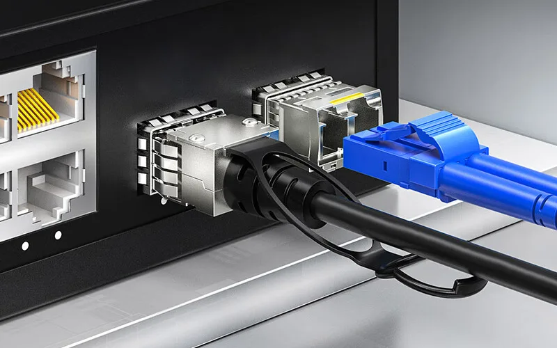 구리 SFP 대 광섬유 SFP 모듈 적용 시나리오