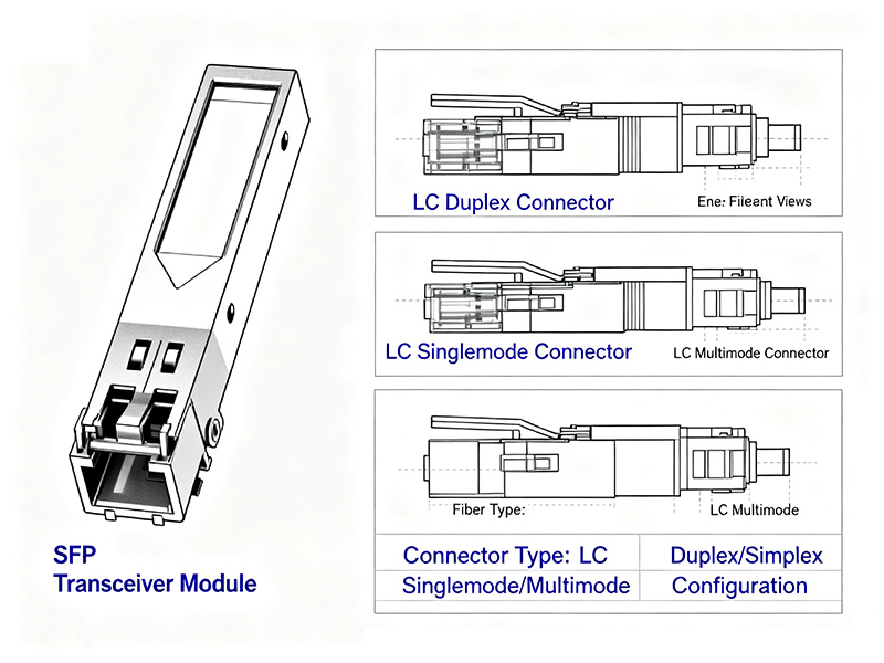 Detailed explanation of SFP module LC optical connector types
