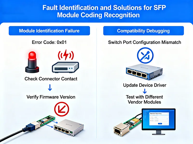 Błędy rozpoznawania kodowania modułu SFP i rozwiązania