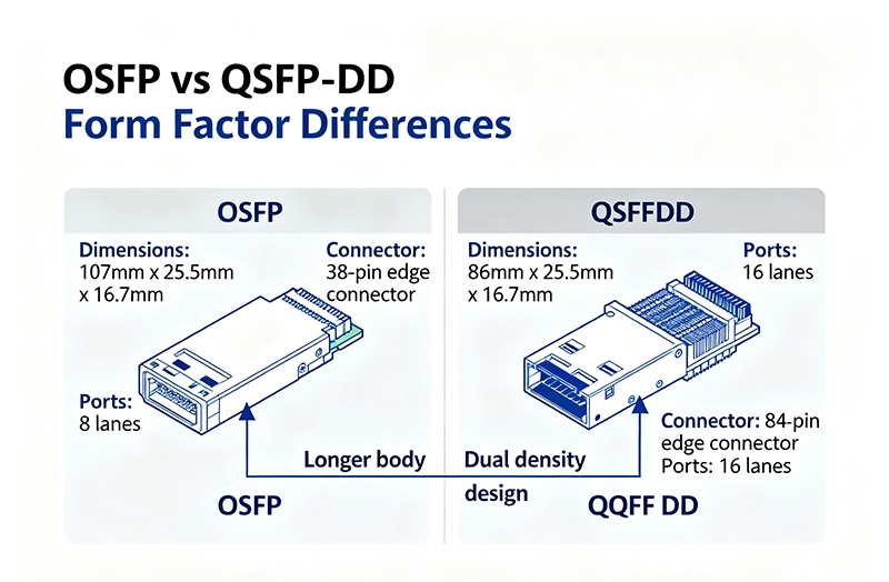 OSFP vs QSFP-DD Form Factors