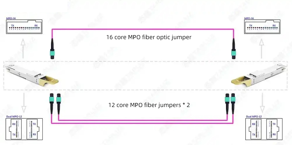 QSFP-DD CONNECTION DIAGRAM