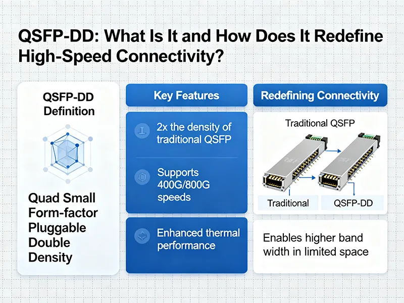 QSFP-DD: cos'è e come ridefinisce la connettività ad alta velocità