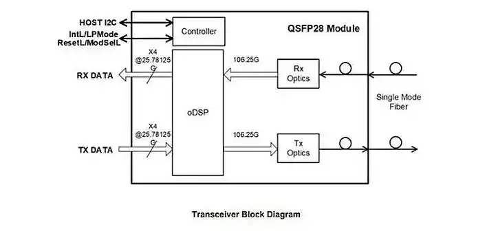 QSFP28 Einzelfaser