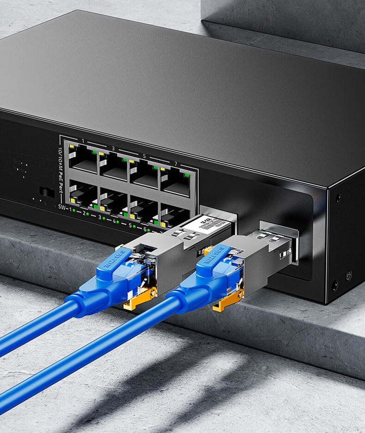 RJ45 SFP compatible devices