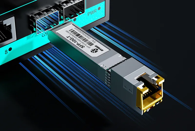 SFP+ - RJ45 Adaptörü Uygulama senaryoları