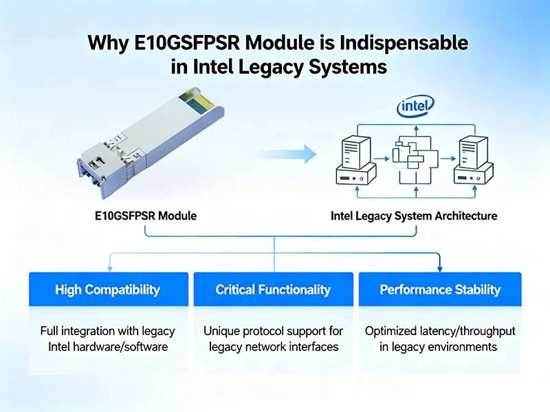 ما الذي يجعل وحدات E10GSFPSR لا غنى عنها في أنظمة Intel القديمة