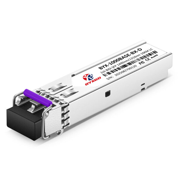 1000BASE-BX-D CSFP 2-Channel BiDi 1490nm-TX/1310nm-RX 10km Duplex LC/UPC SMF