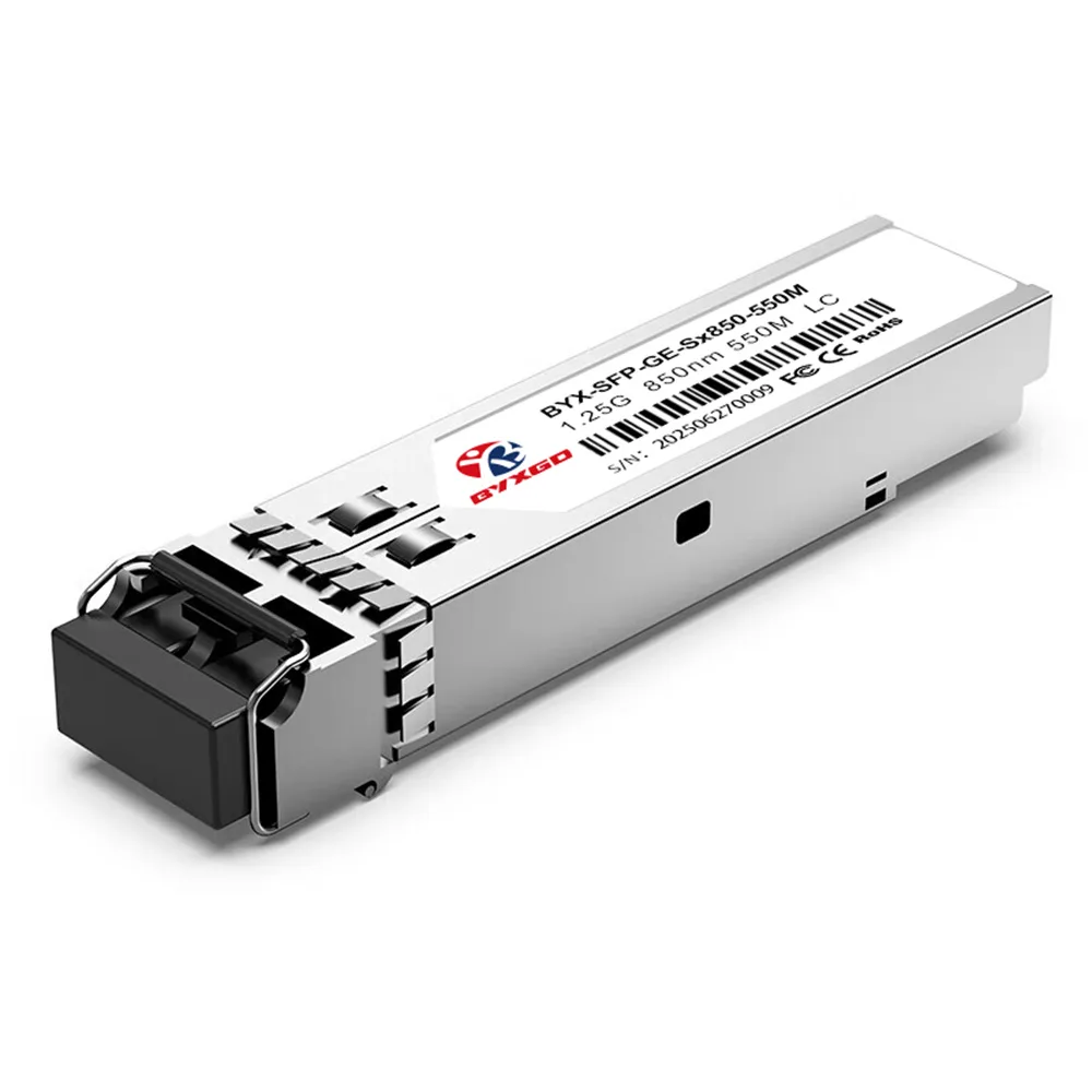 โมดูล SFP แบบดูเพล็กซ์ LC/UPC MMF ขนาด 550 ม. 850 นาโนเมตร ที่เข้ากันได้กับ Cisco 1000BASE‑SX