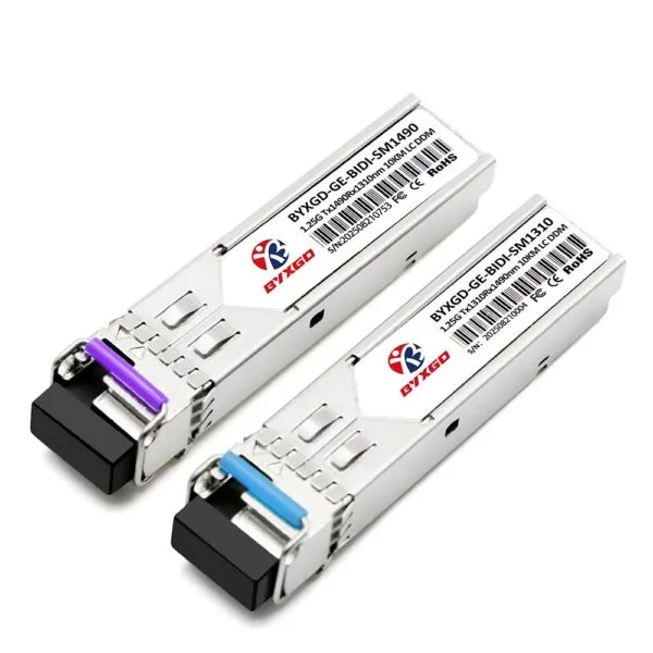 1000BASE-BX-D SFP BiDi 1490nm-TX/1310nm-RX 10km Simplex LC/UPC SMF