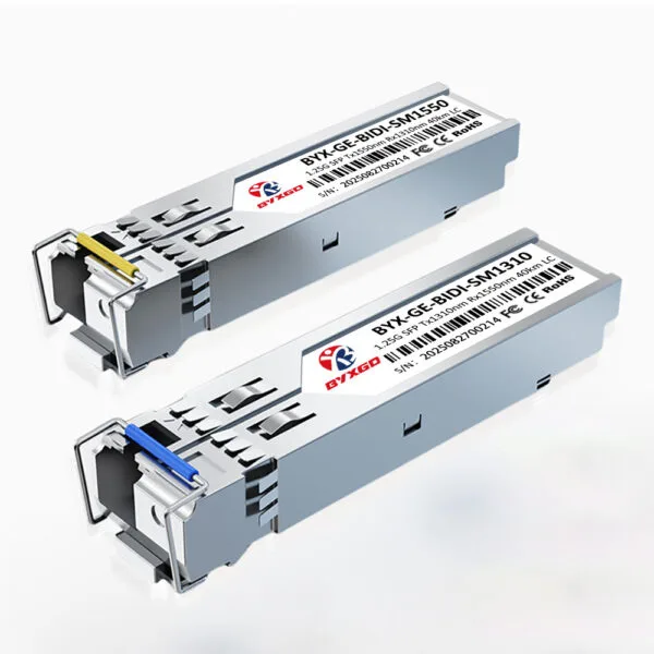 SFP BiDi 1000BASE-BX-D 1550nm-TX/1310nm-RX 40km Simplex LC/UPC SMF