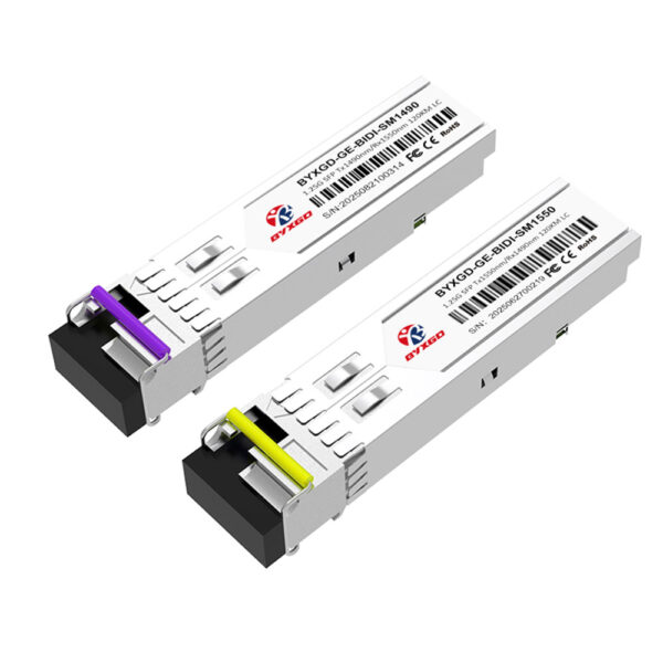 1000BASE-BX-D SFP BiDi 1550nm-TX/1490nm-RX 120km Simplex LC/UPC SMF