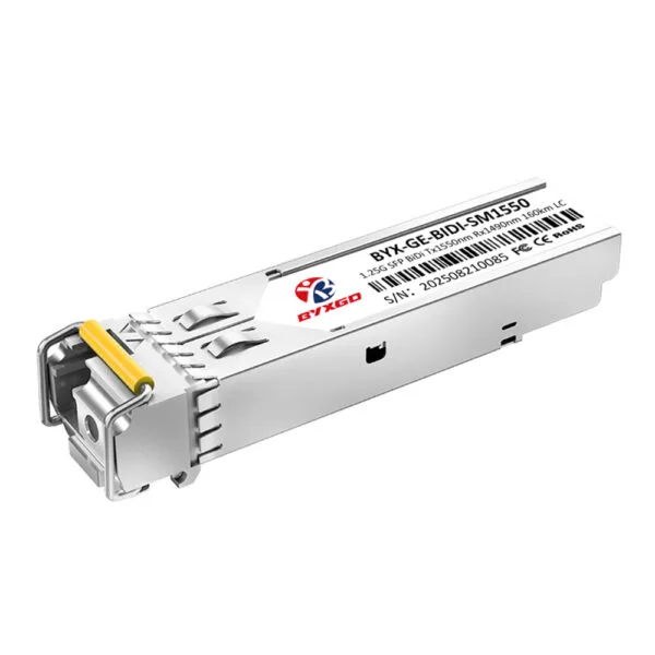 1000BASE-BX-D SFP BiDi 1550 nm-TX/1490 nm-RX 160 km Símplex LC/UPC SMF