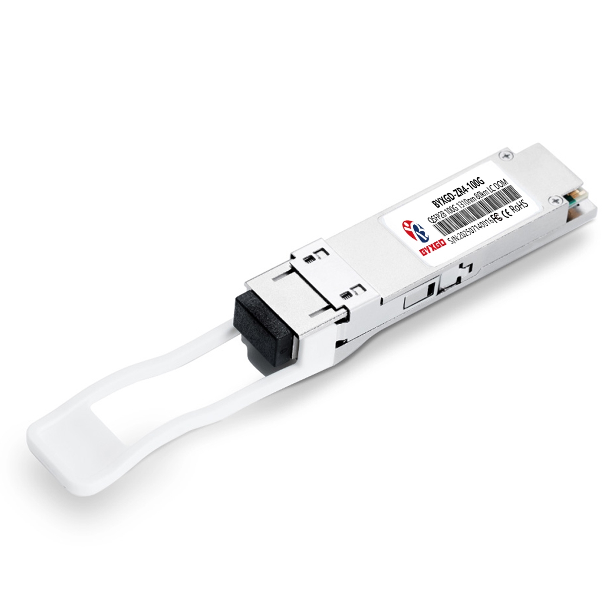 100GBASE-ZR4 QSFP28 1310nm 80km Duplex LC/UPC SMF Optical Transceiver Module