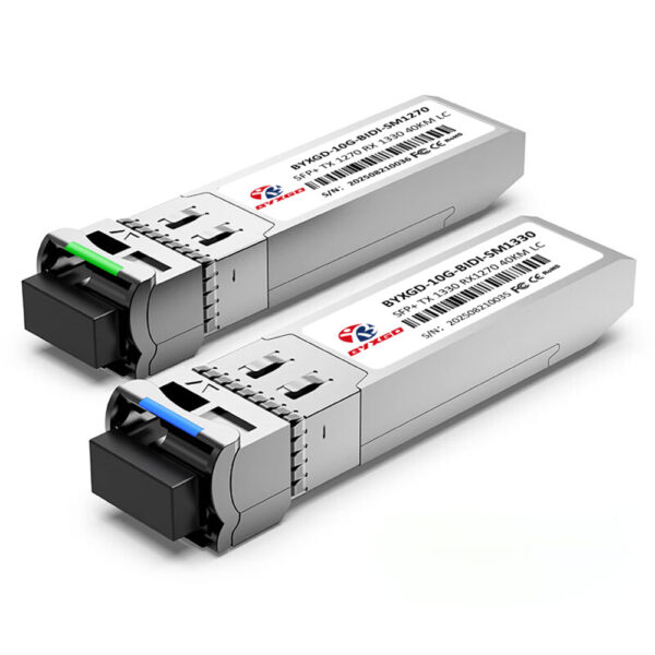 10GBASE-BX40-D SFP+ BiDi 1330nm-TX/1270nm-RX 40km
