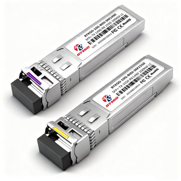 10GBASE-BX100-U SFP+ BiDi 1490nm-TX/1550nm-RX 100km