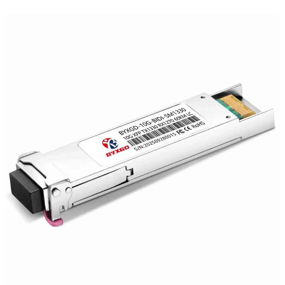10GBASE-BX XFP BiDi 1330nm-TX/1270nm-RX 60km