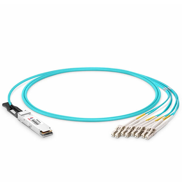 Cisco QSFP-8LC-AOC5M Compatible 40G QSFP+ to 4 Duplex LC Active Optical Breakout Cable