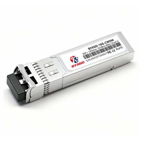 SFP+ 10G CWDM 1470nm-1610nm 80km DDM Duplex LC/UPC SMF