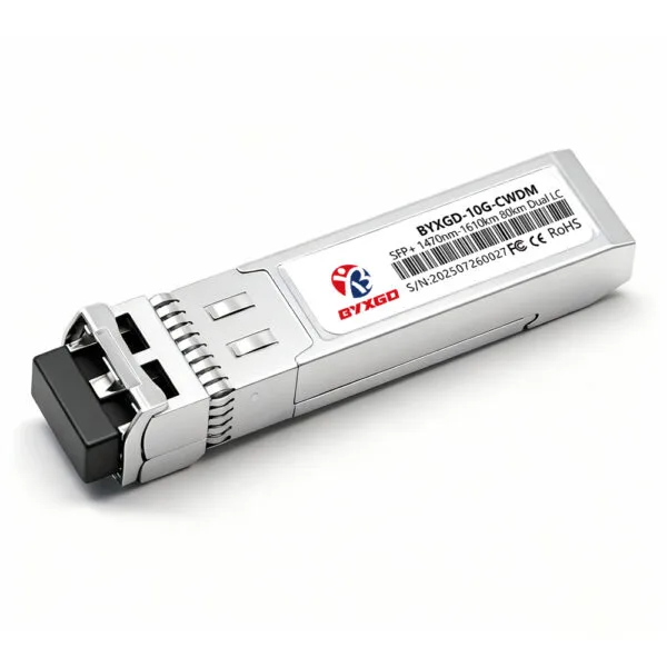 SFP+ 10G CWDM 1470 nm-1610 nm 80 km DDM dúplex LC/UPC SMF