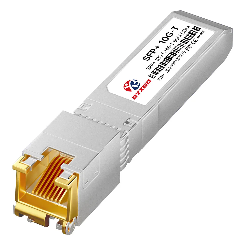 Module émetteur-récepteur cuivre SFP+ 10GBASE-T compatible Cisco, 80 m, RJ-45