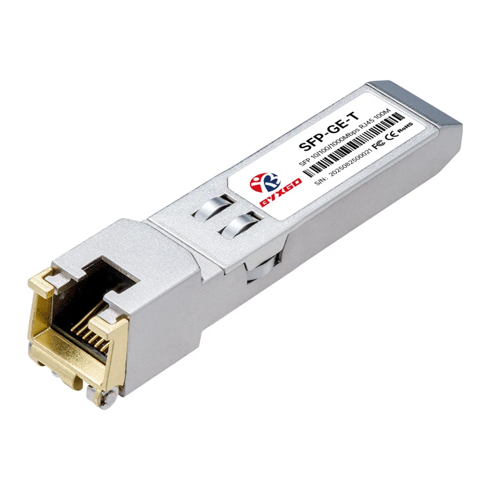 10/100/1000Mbps Cisco Compatible 1000BASE-T SFP Copper RJ45