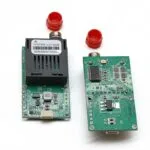 UAV Drone Fiber Optic Transceiver Module Front and Back