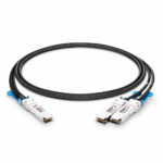 30AWG 200G QSFP56 to 2 x 100G QSFP56 Ethernet Active DAC Breakout Cable
