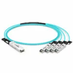 Cisco QSFP-4X10G-AOC1M kompatybilny z 40G QSFP+ AOC do 4 x 10G SFP+ aktywny optyczny kabel rozdzielający