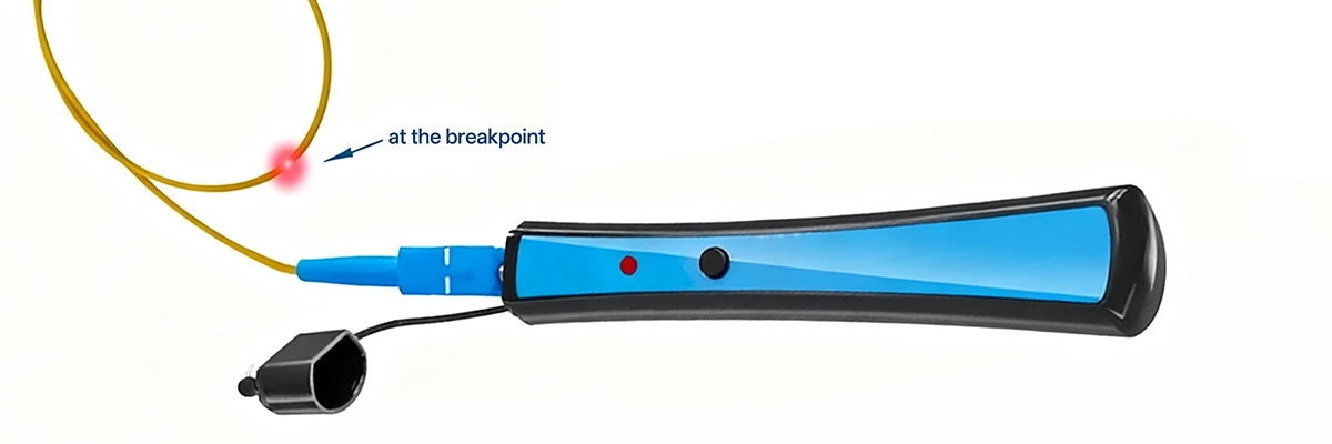 Fiber Optic Cable - Red Light Test