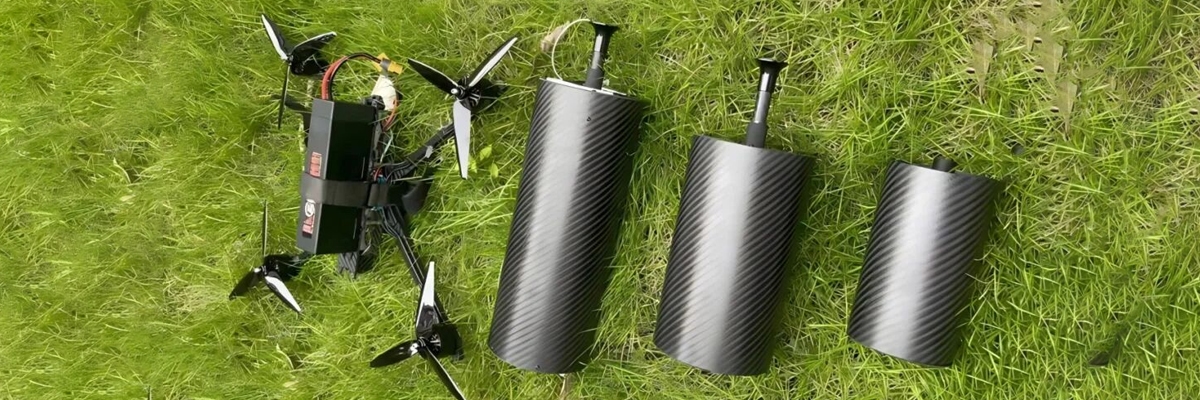 Fiber Optic Drone pre-flight check.