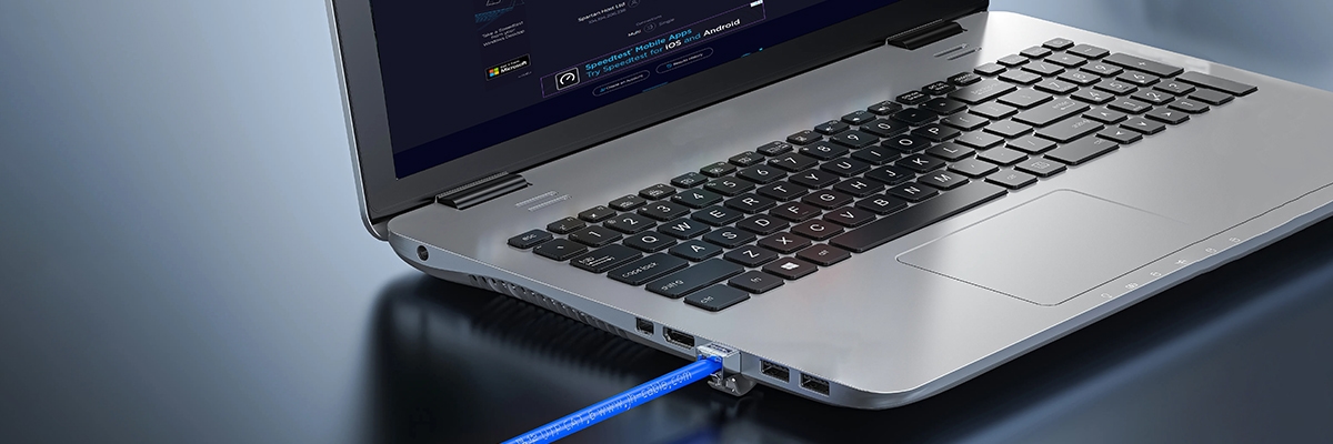 Ethernet Patch Cord Laptop Verification