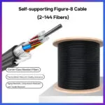 สายเคเบิลใยแก้วนำแสง Figure 8 GYTC8S 9/125μm G652D SM