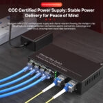 Industrial 4xRJ45 to 2xSFP POE Fiber Media Converter - 4