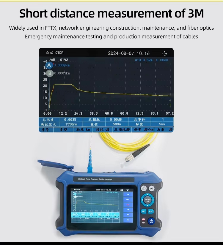 JW3302K OTDR Short Distance Measurement